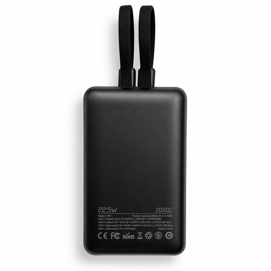 Yosonda 20000mAh Fast Charging Power Bank 22.5W with Built-in Cables