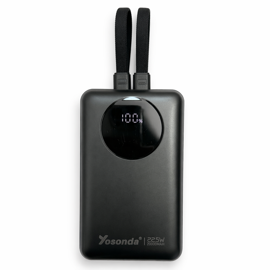 Yosonda 20000mAh Fast Charging Power Bank 22.5W with Built-in Cables