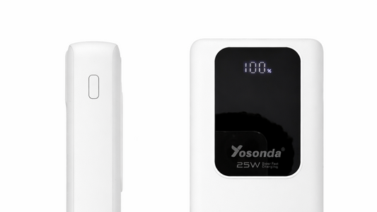 Yosonda 20000mAh 25W Super Fast Charging Power Bank – LED Display, Built-in Protection
